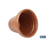 MACETA RAYADA COLOR TERRACOTA PE Ø 390 X 339 MM 22,5 L venta unitaria