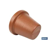 MACETA RAYADA COLOR TERRACOTA PE Ø 460 X 400 MM 37,3 L venta unitaria