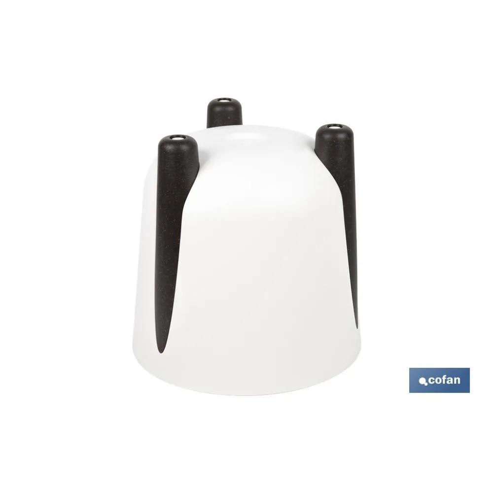 MACETA CON PATAS Y FILTRO DE DRENAJE COLOR CREMA PP Ø 183 X 180 MM 3,3 L venta unitaria