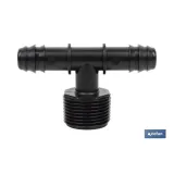 CONEXIÓN EN T R.MACHO Ø16MM-3/4 Venta unitaria