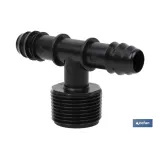 CONEXIÓN EN T R.MACHO Ø16MM-3/4 Venta unitaria