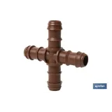 CONEXIÓN EN CRUZ Ø16MM (MARRÓN-MAX SEGUR.) Venta unitaria