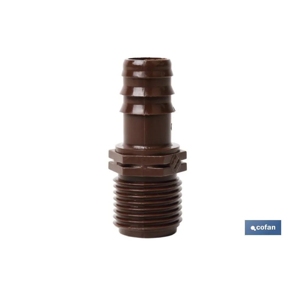 ENLACE MIXTO Ø16MM-1/2 (MARRÓN-MAX SEGUR.) Venta unitaria