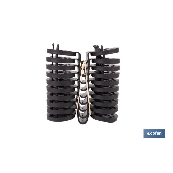 PACK 10 UDS. PINZA NEGRA PARA MALLA DE SOMBREO