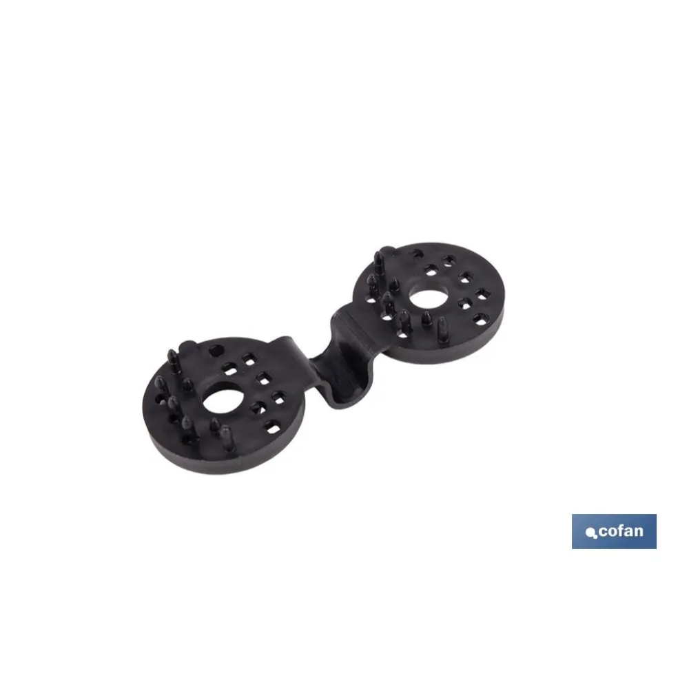PACK 10 UDS. PINZA NEGRA PARA MALLA DE SOMBREO