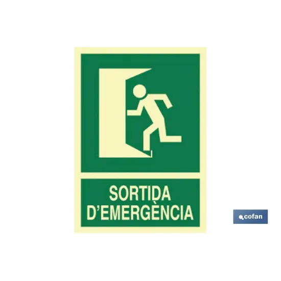 SEÑAL LUMINISCENTE 297X210MM.