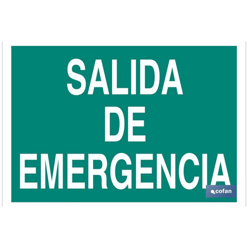 SEÑAL LUMINISCENTE 297X210MM.