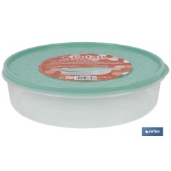 FIAMBRERA TORTILLA REDONDA VERDE  24.5X6.5cm venta unitaria