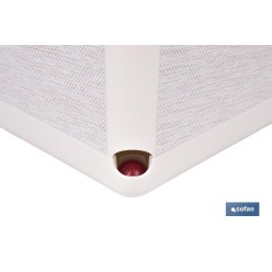 MACETA O MACETERO GAMA TEXTIL CUADRADA COLOR BLANCO PP 180 X 180 X 180 MM 3,7 L