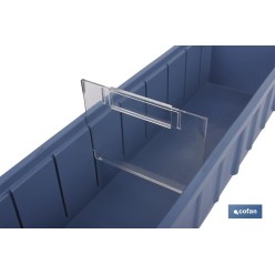 SEPARADOR TRANSVERSAL PLASTICO P/GAVETA