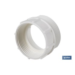 ADAPTADOR CONVERTIDOR 1 1/2 MACHO - 1 1/4 HEMBRA PARA TUBO FLEXIBLE