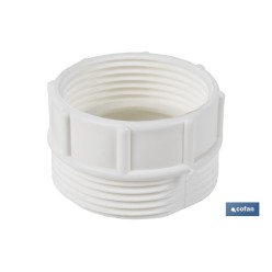 ADAPTADOR CONVERTIDOR 1 1/2 MACHO - 1 1/4 HEMBRA PARA TUBO FLEXIBLE