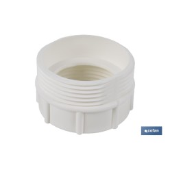 ADAPTADOR CONVERTIDOR 1 1/2 MACHO - 1 1/4 HEMBRA PARA TUBO FLEXIBLE