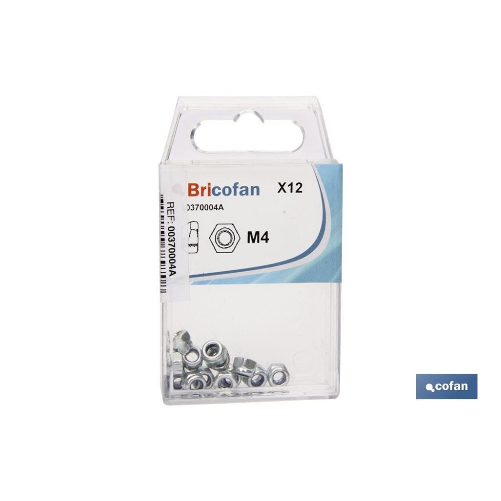 BLÍSTER DE 4 UDS. DIN-985 M-8 ZINC VENTA UNITARIA