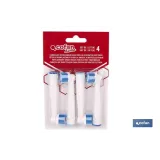 SET DE 4 CABEZALES DE REPUESTO PARA CEPILLO DE DIENTES ELÉCTRICO