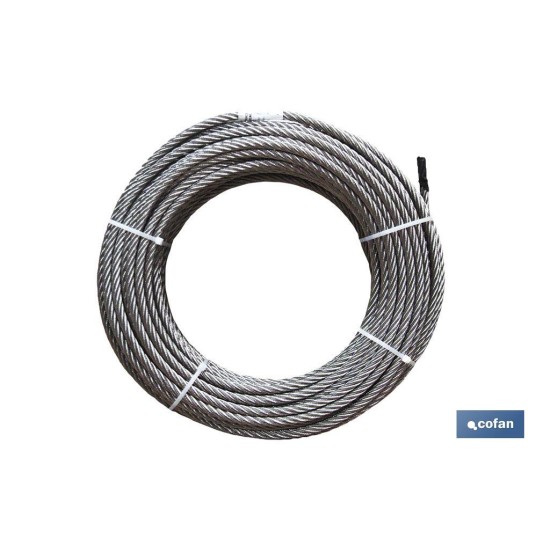 ROLLO CABLE GALVANIZADO 250 MTS. 2MM.