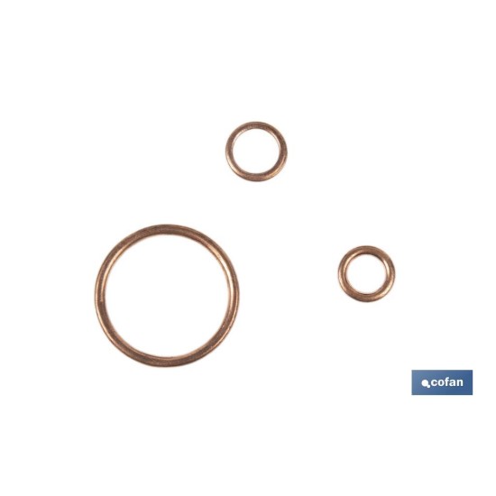 ARANDELA DE COBRE PARA TAPON CARTER 8X14