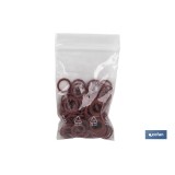 ARANDELA DE FIBRA ROJA M-5 X 9 X 1,5