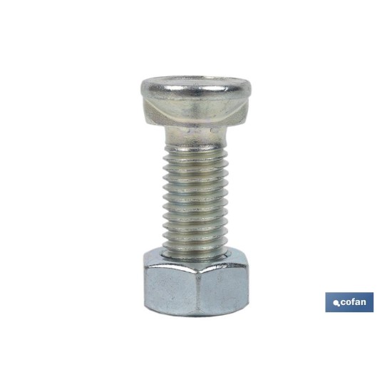 TORNILLO DOS PRISIONEROS C-8.8 M-12X40 ZINCADO