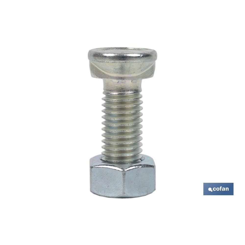 TORNILLO DOS PRISIONEROS C-8.8 M-12X45 ZINCADO