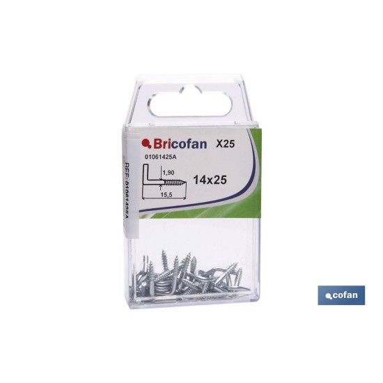 BL 20 UDS. 17X40 ZINCADO