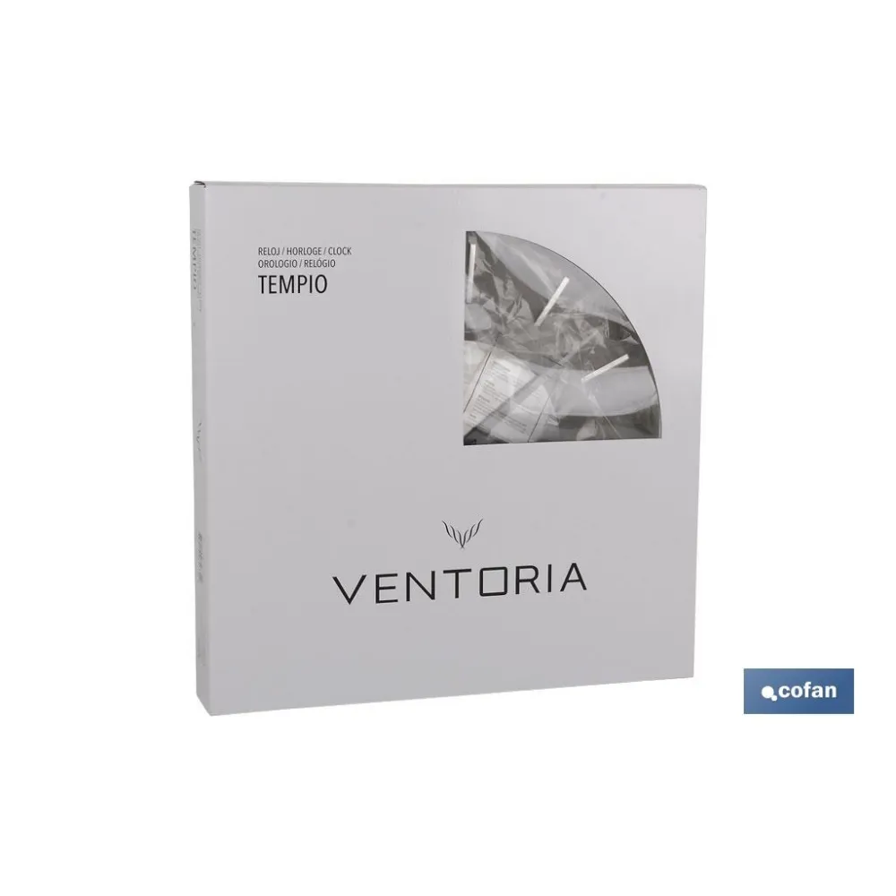 Comprar RELOJ DE PARED Ø40CM CRISTAL MODELO Cofan | almacendeferreteriacor.es