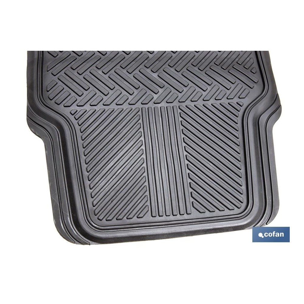 JUEGO DE ALFOMBRILLAS DE PVC PARA AUTOMÓVIL 4 UDS.