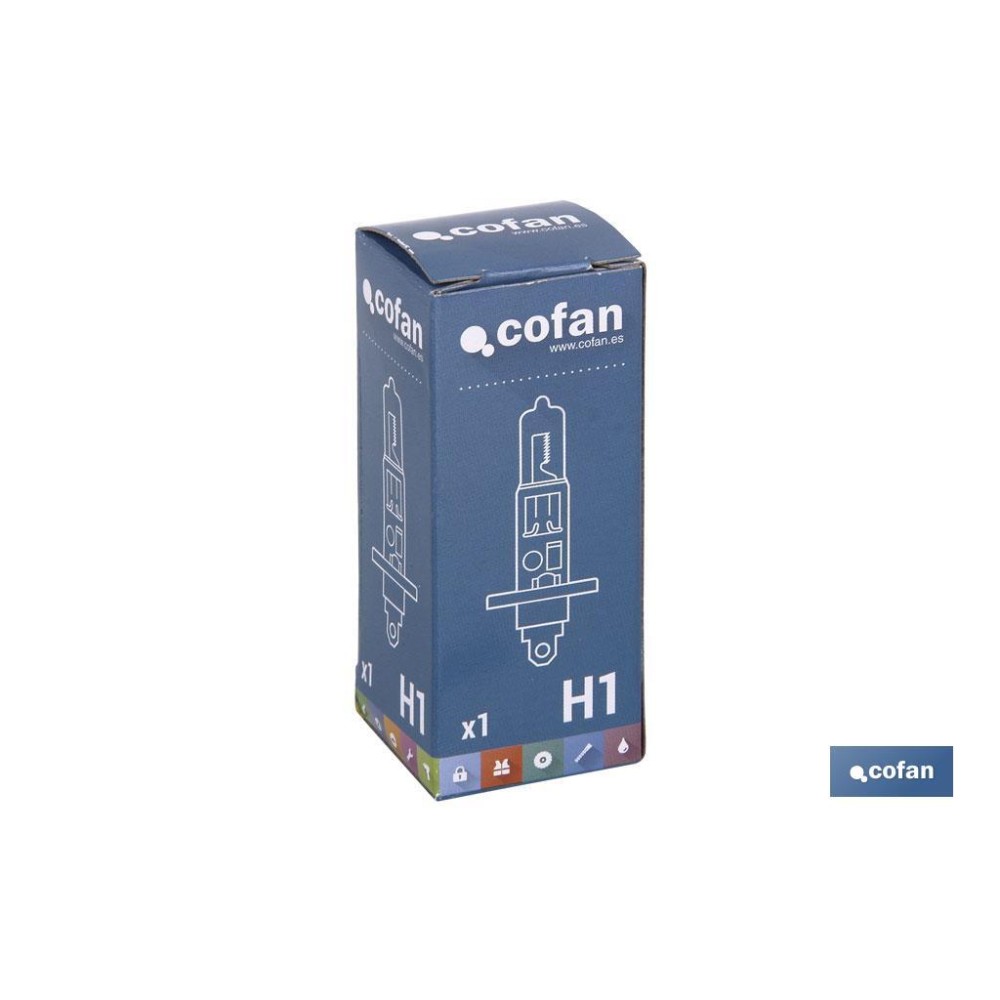 LÁMPARA HALÓGENA COFAN H1 (P14,5S) 12V 55W