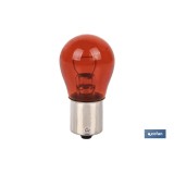 LÁMPARA COFAN P21W 12V (BA15s) ÁMBAR venta unitaria