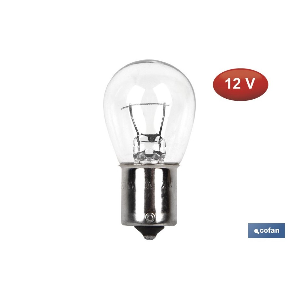 LÁMPARA COFAN P21W (BAU15s) 12V (Descentrada) venta unitaria