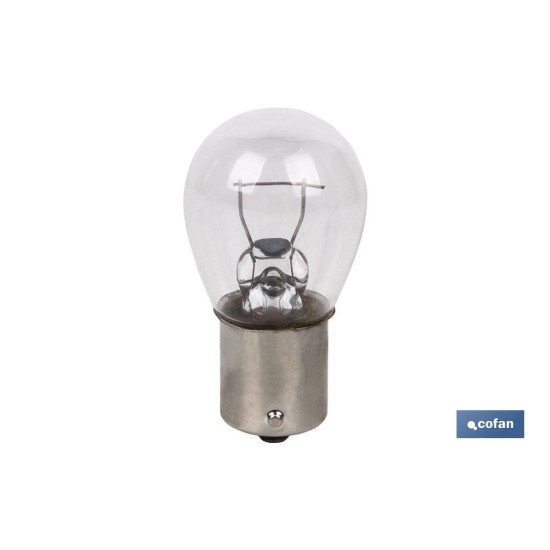 LÁMPARA COFAN P21W (BAU15s) 12V (Descentrada) venta unitaria