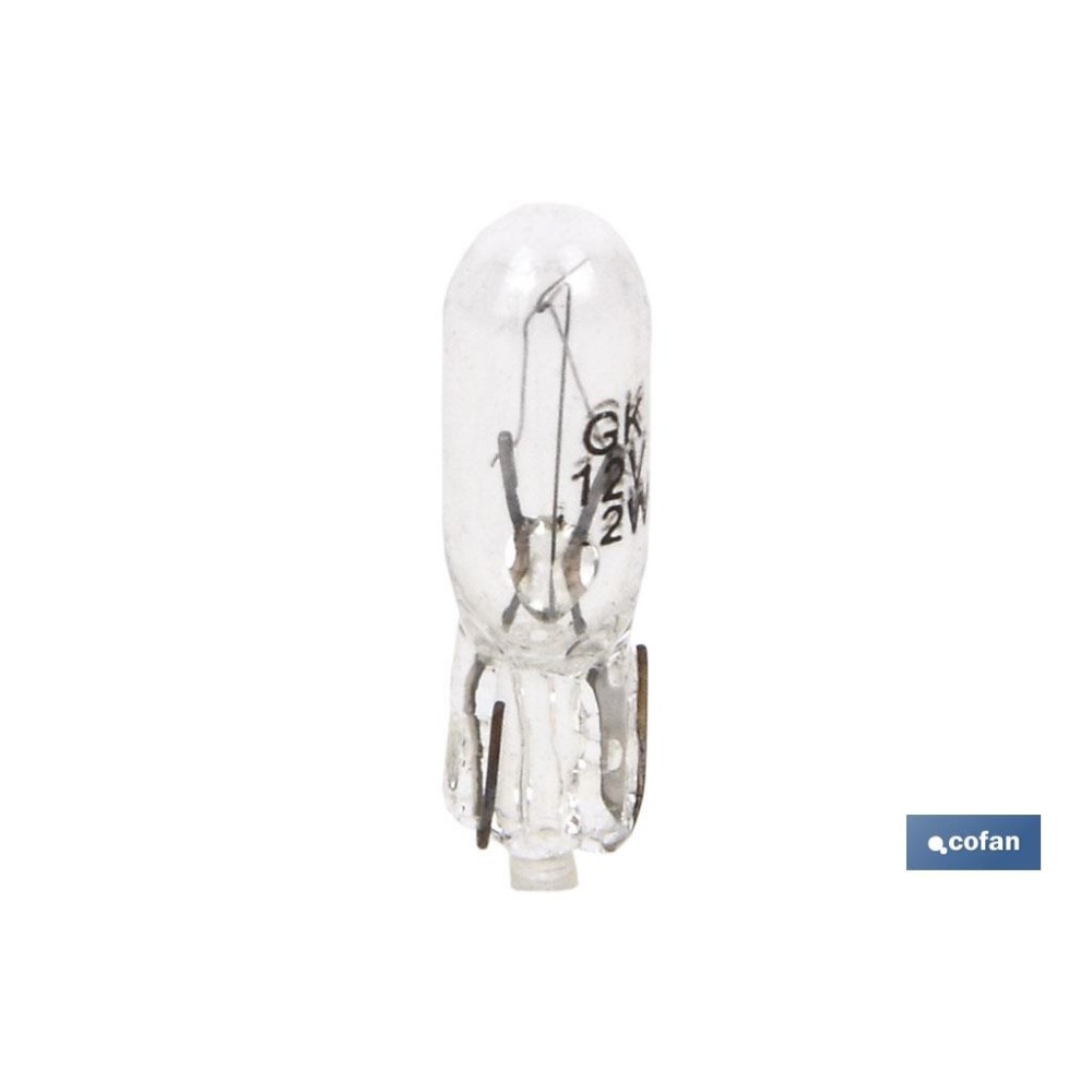 LÁMPARA S/CASQUILLO W1,2-T5 12V venta unitaria