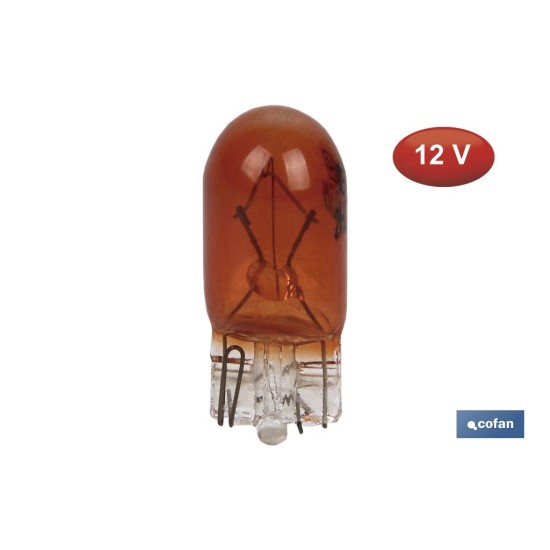 LÁMPARA S/CASQUILLO W5W 12V ÁMBAR
