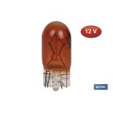 LÁMPARA S/CASQUILLO W5W 12V ÁMBAR venta unitaria