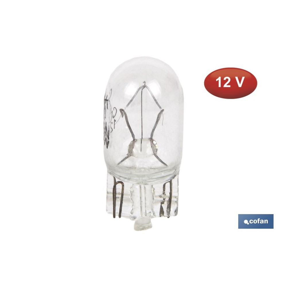 LÁMPARA S/CASQUILLO W5W  12V venta unitaria