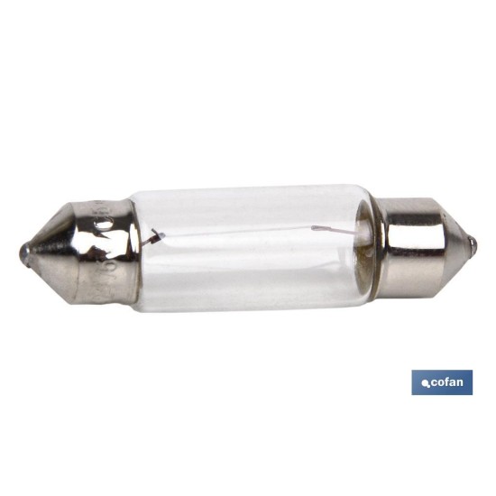 LÁMPARA PLAFONIER C5W (11X38mm) 12V venta unitaria