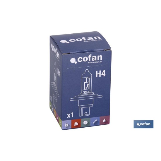 LÁMPARA HALÓGENA COFAN H4 (P43t) 24V 75/70W