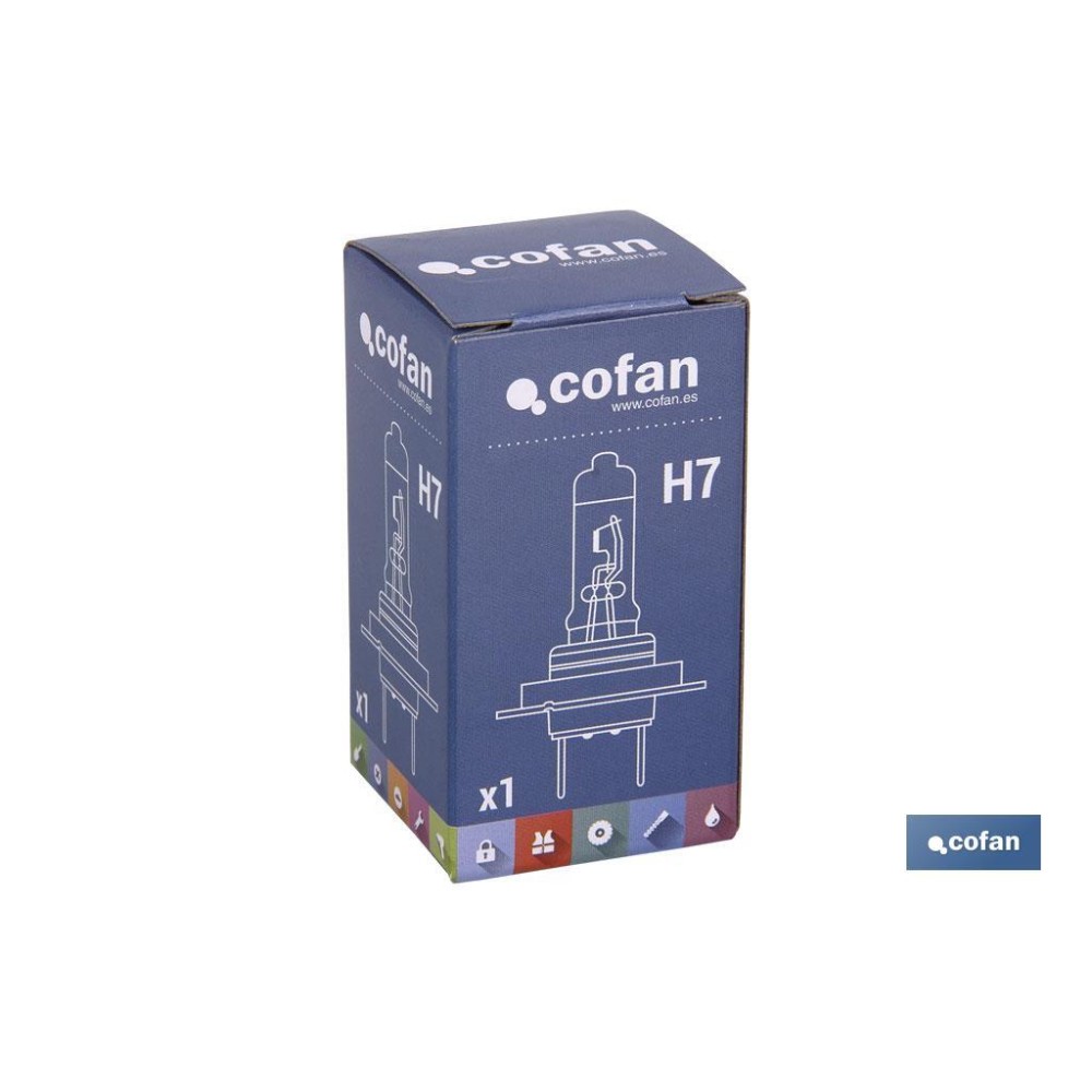 LÁMPARA HALÓGENA COFAN H7 (Px26d) 24V 70W