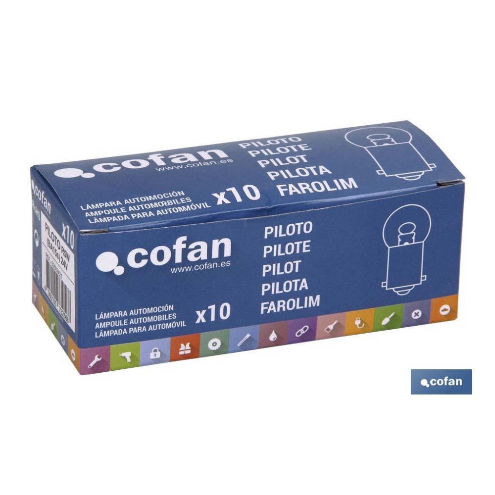 LÁMPARA COFAN PILOTO R5W (BA15s) 24V