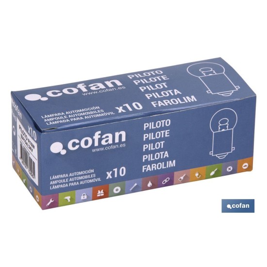 LÁMPARA COFAN PILOTO R10W (BA15s) 24V