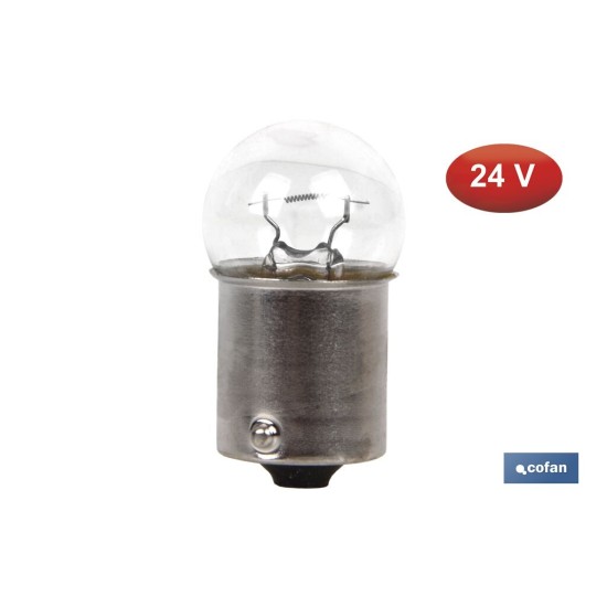 LÁMPARA COFAN PILOTO R10W (BA15s) 24V venta unitaria