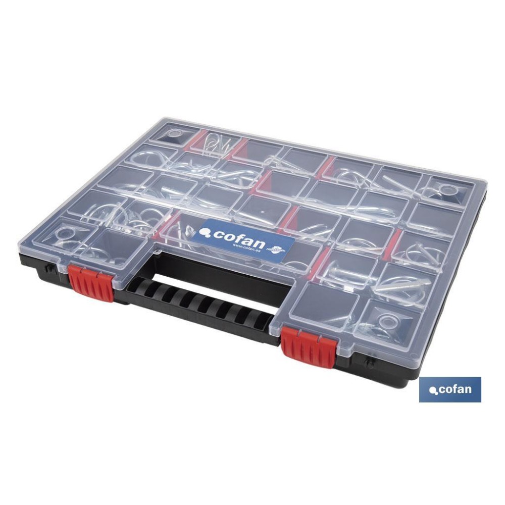 MALETÍN SURTIDO PASADORES R Y ANILLA (120 PCS)