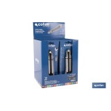 EXPOSITOR DE CÚTER DE ALUMINIO 18 MM 12 UDS.