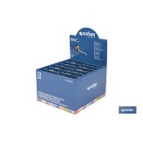 EXPOSITOR DE FLEXÓMETROS CON PROTECCIÓN DE GOMA 16 MM X 3 M 12 UDS.