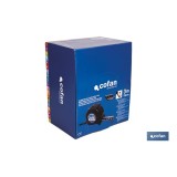 EXPOSITOR FLEXÓMETRO ESTÁNDAR 25 MM X 5 M 12 UDS.