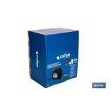 EXPOSITOR FLEXÓMETRO HOJA NEGRA DOBLE CARA 19 MM X 3 M 12 UDS.