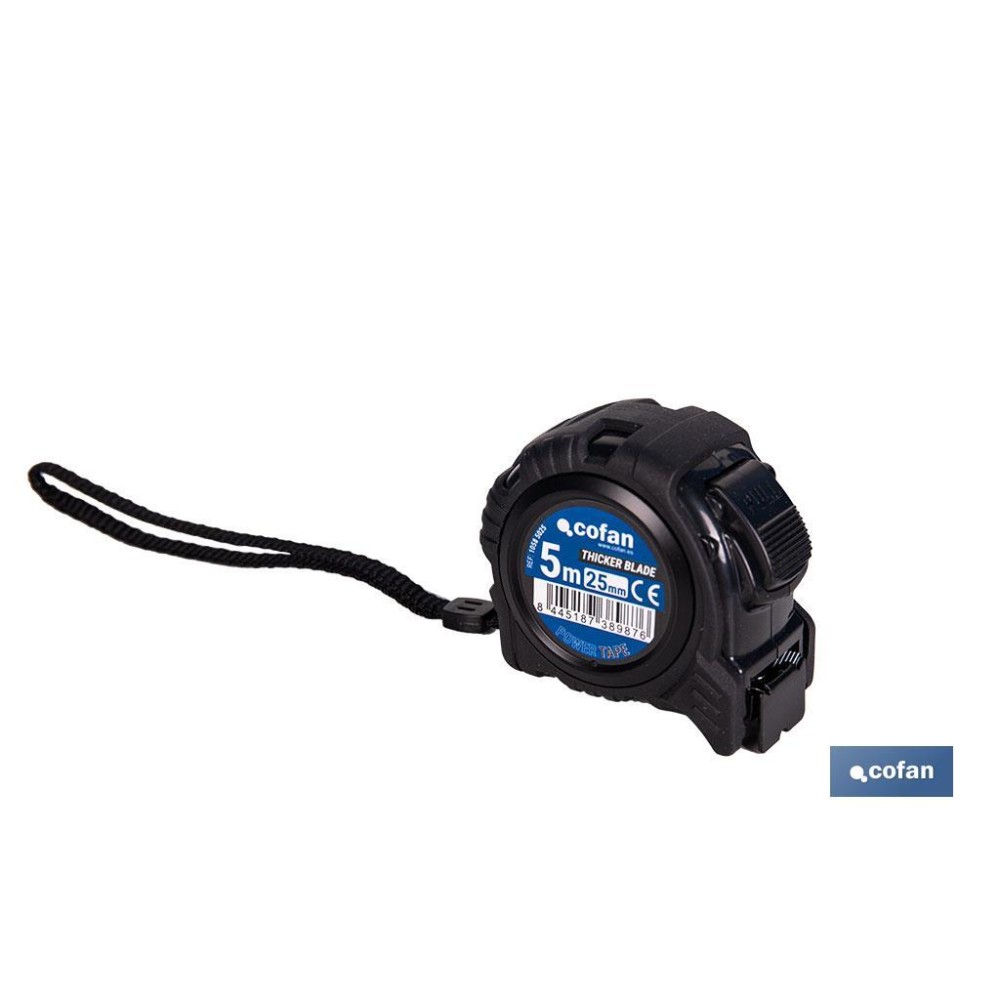 EXPOSITOR FLEXÓMETRO HOJA NEGRA DOBLE CARA 25 MM X 5 M 6 UDS.