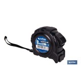 EXPOSITOR FLEXÓMETRO HOJA NEGRA DOBLE CARA 25 MM X 8 M 6 UDS.