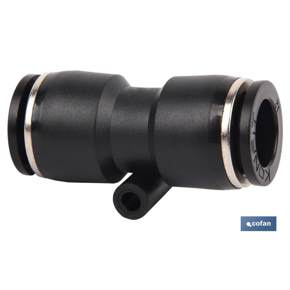 EMPALME RAPIDO RECTO PLASTICO T-10 Venta unitaria