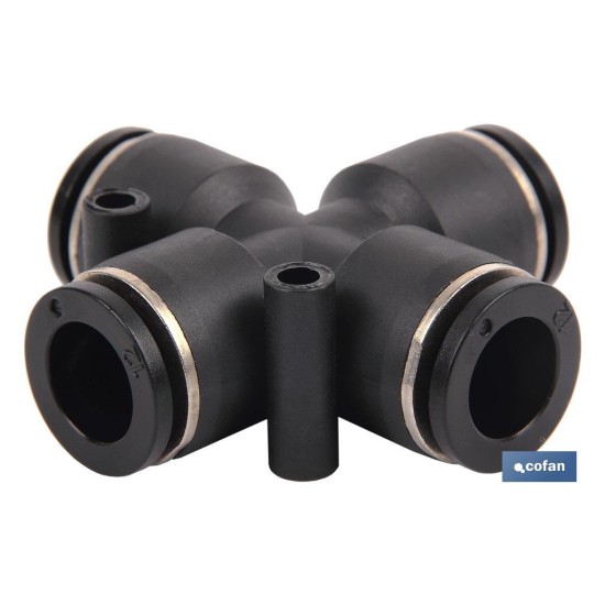 EMPALME RAPIDO FORMA CRUZ M-12 Venta unitaria